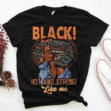 Custom Name Strong Black Woman Black Pride T Shirt 1625719597025.jpg