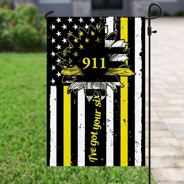 911 Dispatcher Flag | Garden Flag | Double Sided House Flag - GIFTCUSTOM