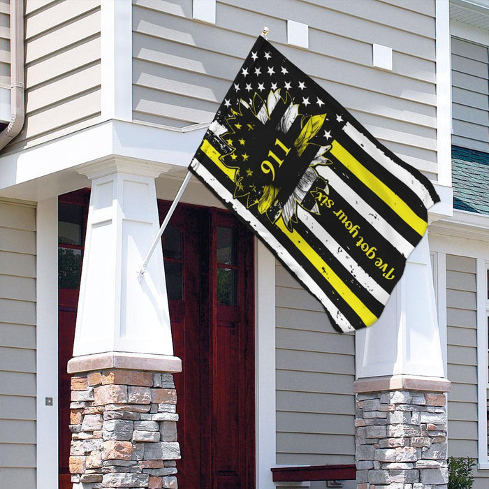 911 Dispatcher Flag | Garden Flag | Double Sided House Flag - GIFTCUSTOM