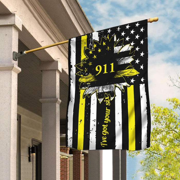 911 Dispatcher Flag | Garden Flag | Double Sided House Flag - GIFTCUSTOM