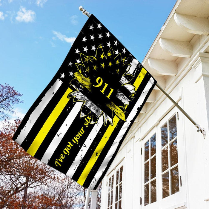 911 Dispatcher Flag | Garden Flag | Double Sided House Flag - GIFTCUSTOM