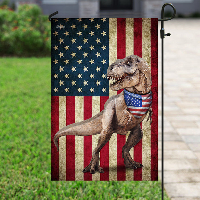 T Rex Flag | Garden Flag | Double Sided House Flag