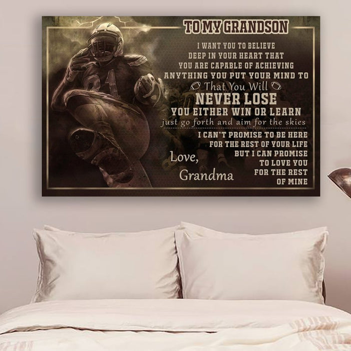 AF Canvas and Poster Gma to Gson Never Lose Black version wall decor visual art - GIFTCUSTOM