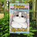 All Visitors Must Be Approved By The Cat Flag | Garden Flag | Double Sided House Flag - GIFTCUSTOM