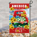 America Land Of Love Flag | Garden Flag | Double Sided House Flag - GIFTCUSTOM