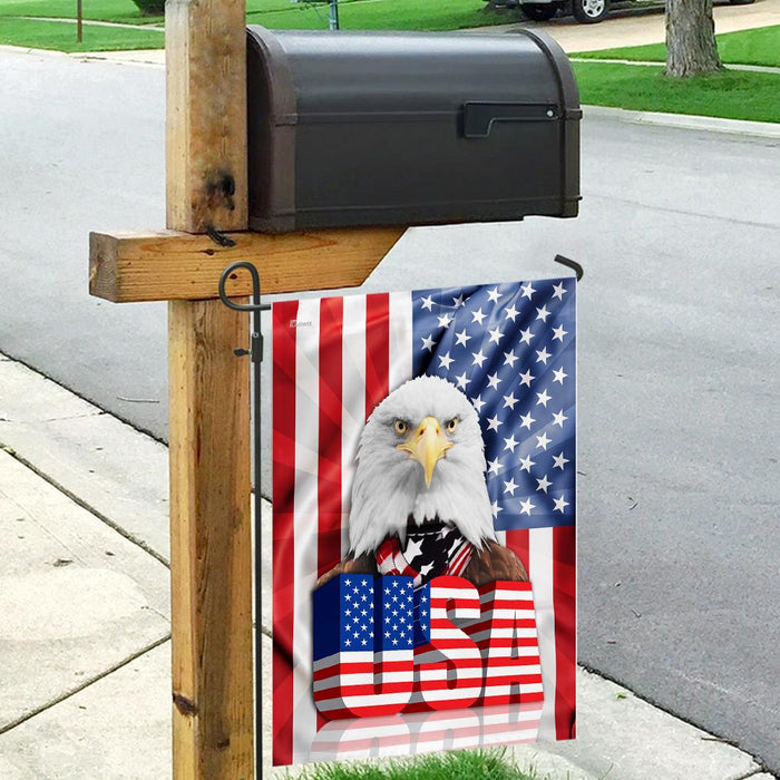 American Bald Eagle Flag | Garden Flag | Double Sided House Flag - GIFTCUSTOM