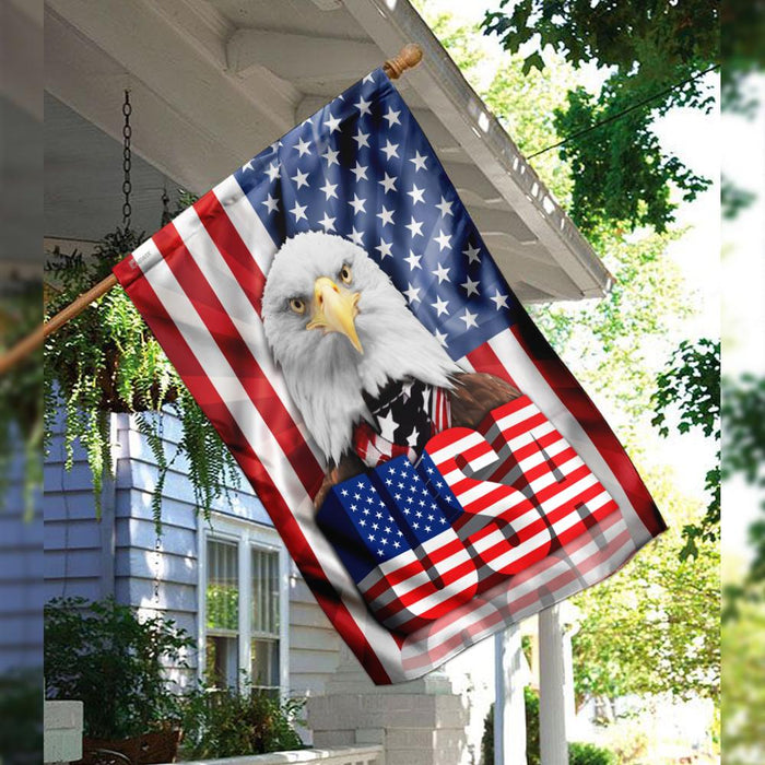 American Bald Eagle Flag | Garden Flag | Double Sided House Flag - GIFTCUSTOM
