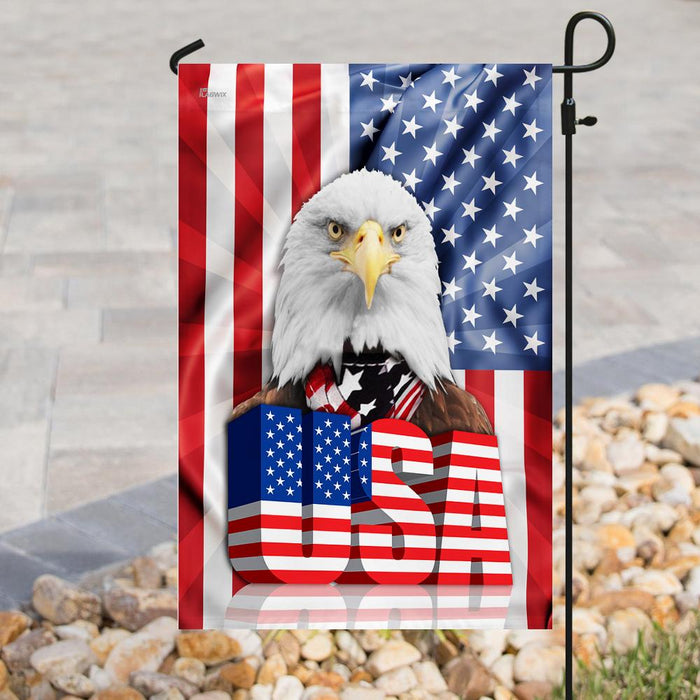 American Bald Eagle Flag | Garden Flag | Double Sided House Flag - GIFTCUSTOM