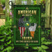 American By Birth Irish By The Grace Of God Flag | Garden Flag | Double Sided House Flag - GIFTCUSTOM