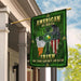 American By Birth Irish By The Grace Of God Flag | Garden Flag | Double Sided House Flag - GIFTCUSTOM