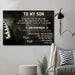American football Canvas and Poster ��� son dad ��� never feel that wall decor visual art - GIFTCUSTOM