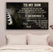 American football Canvas and Poster ��� son dad ��� never feel that wall decor visual art - GIFTCUSTOM