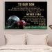 American football Canvas and Poster ��� to our son ��� never lose wall decor visual art - GIFTCUSTOM