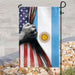 Argentina Vs American Flag | Garden Flag | Double Sided House Flag - GIFTCUSTOM