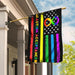 Autism Acceptance The Rainbow-colored Infinity Flag | Garden Flag | Double Sided House Flag - GIFTCUSTOM