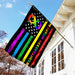 Autism Acceptance The Rainbow-colored Infinity Flag | Garden Flag | Double Sided House Flag - GIFTCUSTOM