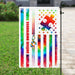 Autism Tie Dye Flag | Garden Flag | Double Sided House Flag - GIFTCUSTOM