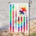 Autism Tie Dye Flag | Garden Flag | Double Sided House Flag - GIFTCUSTOM