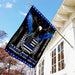 Back The Blue Police Flag | Garden Flag | Double Sided House Flag - GIFTCUSTOM