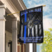 Back The Blue Police Flag | Garden Flag | Double Sided House Flag - GIFTCUSTOM