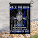 Back The Blue Police Officer American US Flag | Garden Flag | Double Sided House Flag - GIFTCUSTOM