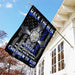 Back The Blue Police Officer American US Flag | Garden Flag | Double Sided House Flag - GIFTCUSTOM