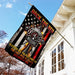 Back The Red Firefighter Flag | Garden Flag | Double Sided House Flag - GIFTCUSTOM