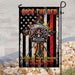 Back The Red Firefighter Flag | Garden Flag | Double Sided House Flag - GIFTCUSTOM