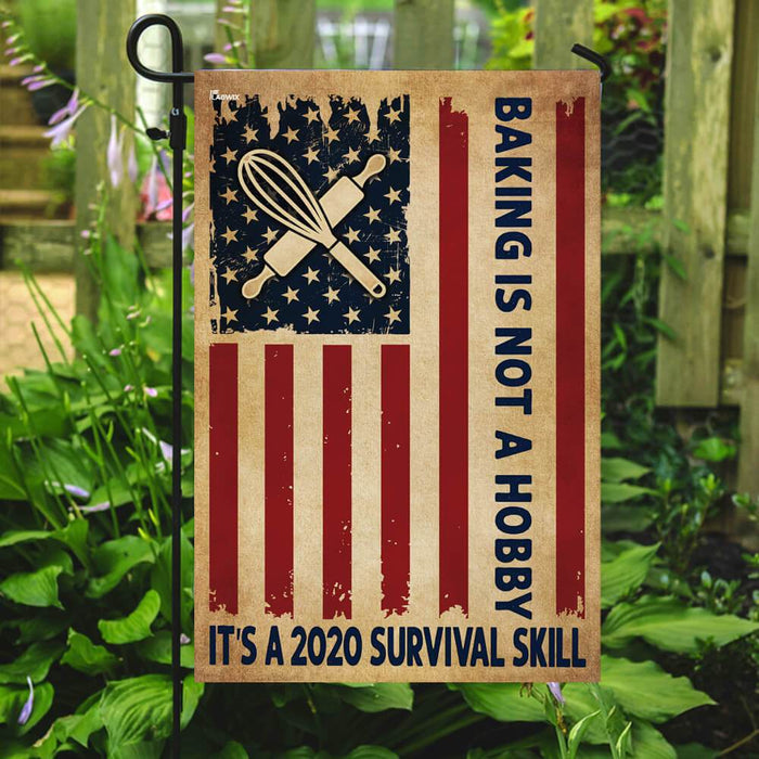 Baking American US Flag | Garden Flag | Double Sided House Flag - GIFTCUSTOM