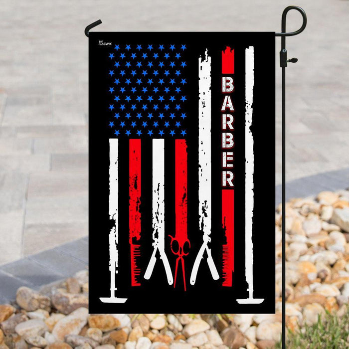 Barber Flag | Garden Flag | Double Sided House Flag - GIFTCUSTOM