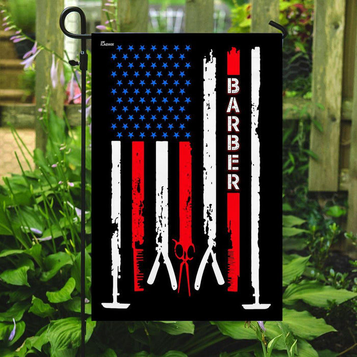 Barber Flag | Garden Flag | Double Sided House Flag - GIFTCUSTOM