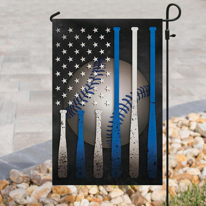 Baseball American Flag | Garden Flag | Double Sided House Flag - GIFTCUSTOM