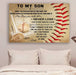 Baseball Canvas and Poster ��� Dad Son ��� never lose wall decor visual art - GIFTCUSTOM