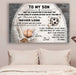 Baseball & soccer Canvas and Poster ��� to my son ��� never lose wall decor visual art - GIFTCUSTOM