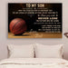 Basketball Canvas and Poster Dad Son Never Lose Canvas and Poster wall decor visual art - GIFTCUSTOM