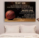 Basketball Canvas and Poster ��� dad to son ��� never lose 1 wall decor visual art - GIFTCUSTOM