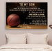 Basketball Canvas and Poster ��� Dad&Mom Son ��� never lose wall decor visual art - GIFTCUSTOM