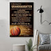 Basketball Canvas and Poster ��� grandma to granddaughter never forget that wall decor visual art - GIFTCUSTOM