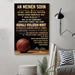 basketball Canvas and Poster ��� Mom to Son ��� never lose German vs wall decor visual art - GIFTCUSTOM