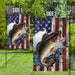 Bass Fishing American Flag | Garden Flag | Double Sided House Flag - GIFTCUSTOM