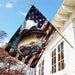 Bass Fishing American Flag | Garden Flag | Double Sided House Flag - GIFTCUSTOM