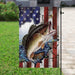 Bass Fishing American Flag | Garden Flag | Double Sided House Flag - GIFTCUSTOM