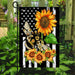 Bee Sunflower American Flag | Garden Flag | Double Sided House Flag - GIFTCUSTOM