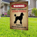 Beware of Poodle Yard Sign (24 x 18 inches) - GIFTCUSTOM