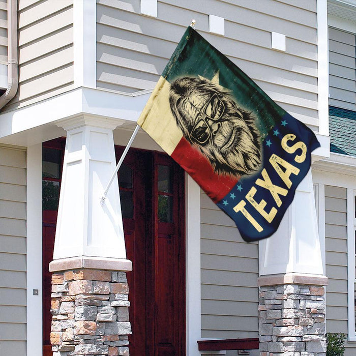 Bigfoot Texas Flag | Garden Flag | Double Sided House Flag - GIFTCUSTOM