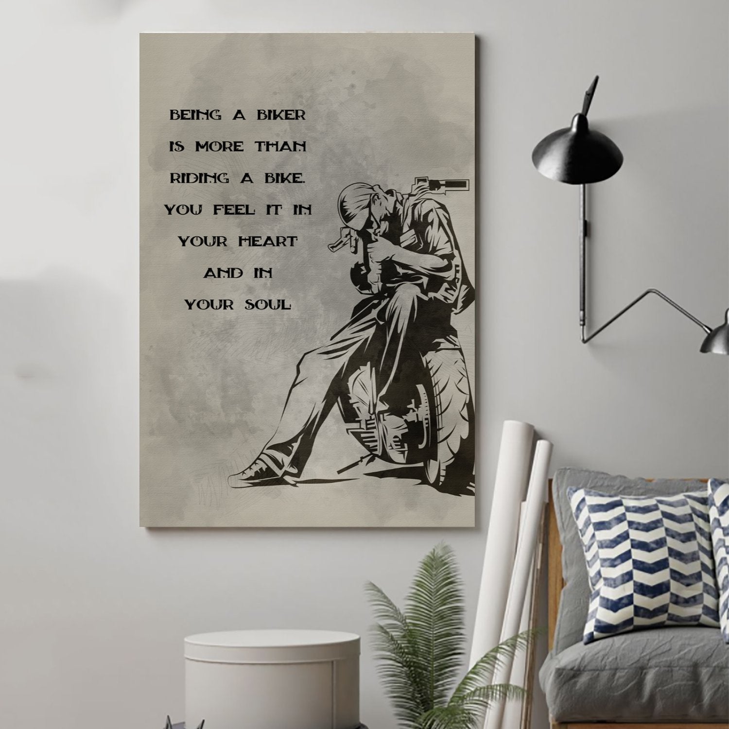 biker Canvas and Poster ��� being a biker wall decor visual art - GIFTCUSTOM