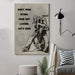 biker Canvas and Poster ��� dont fear dying wall decor visual art - GIFTCUSTOM