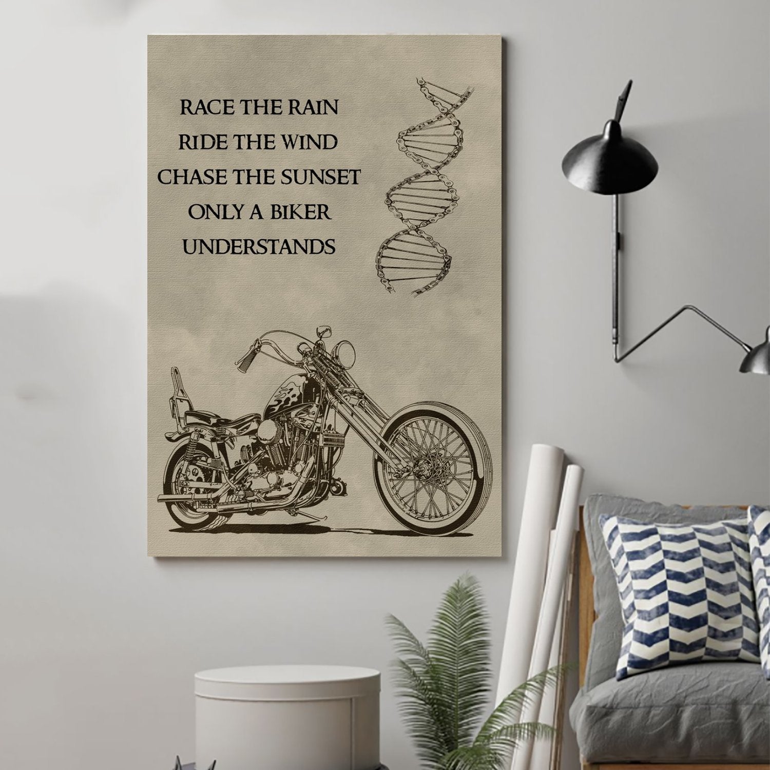 biker Canvas and Poster ��� only a biker understands wall decor visual art - GIFTCUSTOM