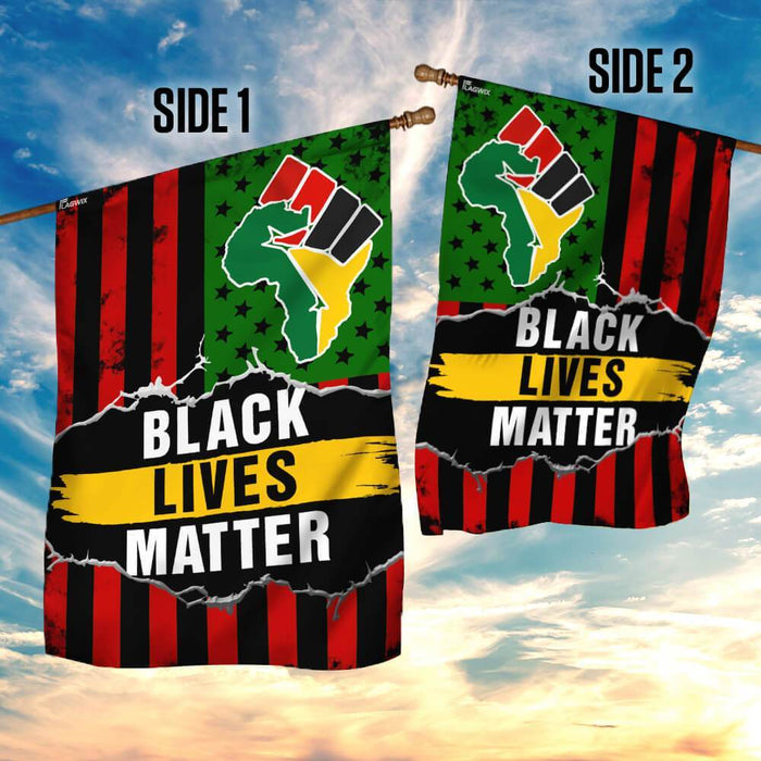 Black Lives Matter Flag | Garden Flag | Double Sided House Flag - GIFTCUSTOM