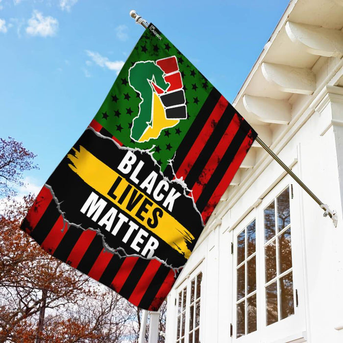 Black Lives Matter Flag | Garden Flag | Double Sided House Flag - GIFTCUSTOM